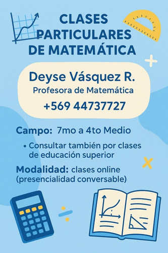 Clases Particulares De Matemáticas