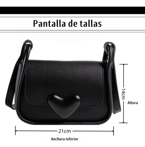 Bolso Bandolera De Mujer Modelo Sencillo En Forma De Corazón