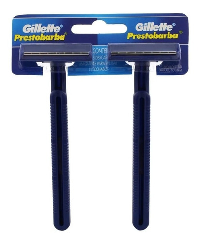Barbeador Gillette Prestobarba Regular Com 02 Unid (original