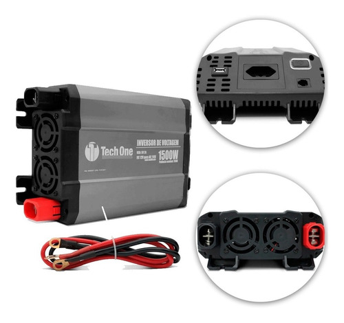 Inversor Conversor De Voltagem 1500w 12v Para 110v Usb