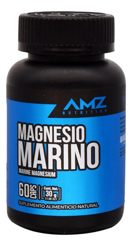 Magnesio Marino Amz 60 Capsulas 30 G Magnesio Sabor Sin sabor