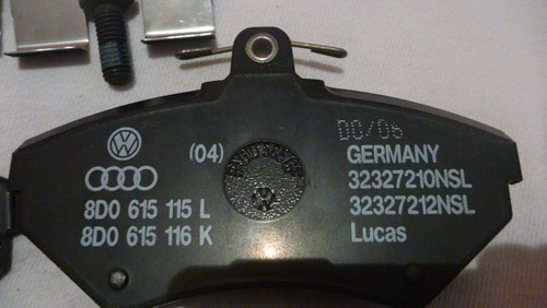 Imagen 6 de 8 de Pastillas De Freno Audi A4,passat Originales.