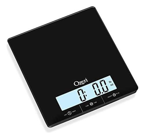 Ozeri Touch Iii 22 Lbs (10 Kg) Escala De Cocina En Vidrio Y