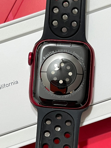 Apple Watch Series 7 Red Aluminum Case 41mm Pulseiras Extras Vermelho (Usado)
