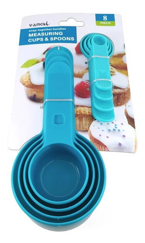 Cucharas Medidoras De Cocina 8 Piezas Tazas Medidoras Pastel