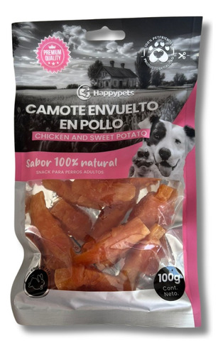 Snack De Perro Camote Envuelto En Pollo