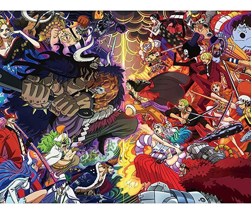Rompecabezas One Piece 1000pz Roro Nami Luffy Boa Robin Nico