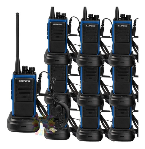 Kit X 10 Handy Baofeng Bf888s Max Canalero Radio Manos Libre