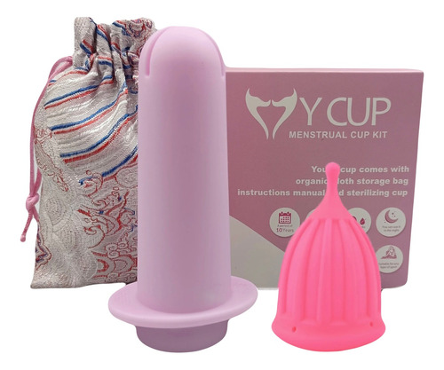 Copa Menstrual + Aplicador De Copa Menstrual + Bolsa