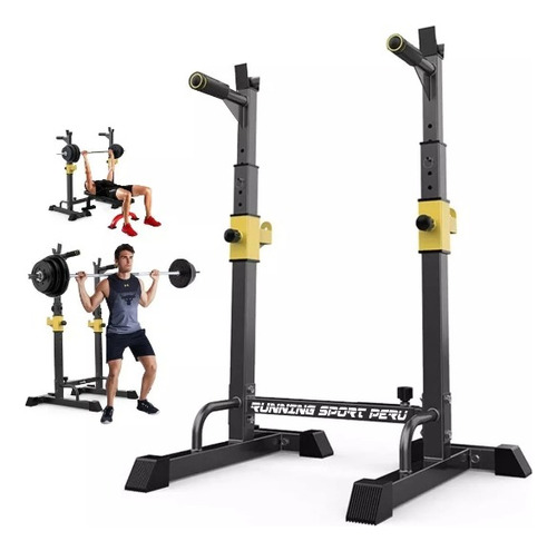 Rack Squat Multifunción Premium Soporte Sentadilla Pecho Gym