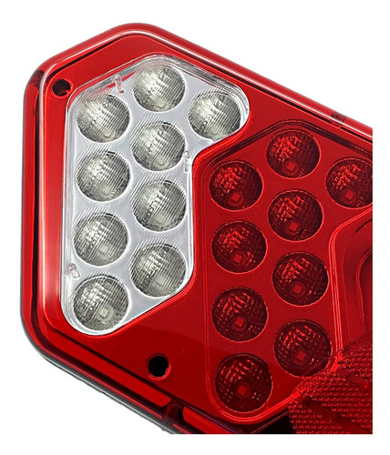 Imagem 4 de 5 de Par Lanterna Guerra Led 24v + 12 Sinaleira Lateral-iva
