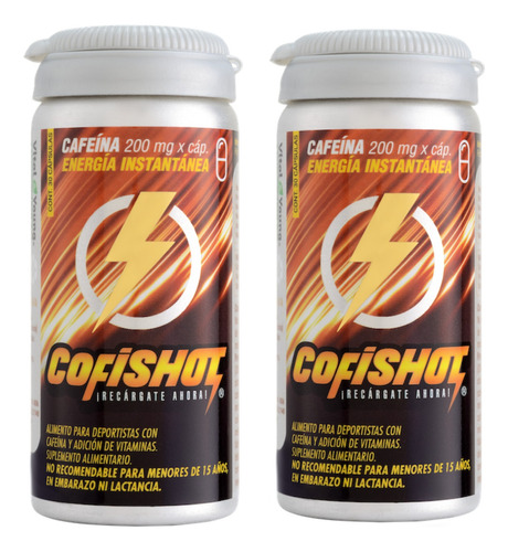 Cofishot Energizante Instantáneo Cafeína Vitamina B1 Calcio