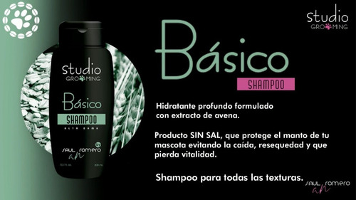 Shampoo Básico Studio Grooming By Saul Romero