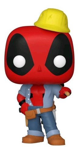 Imagen 2 de 3 de Deadpool Construction Worker Funko Pop Walmart Exclusive
