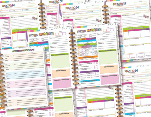 Agenda Bitacora Docente/incidencias Escolares Hello Kitty