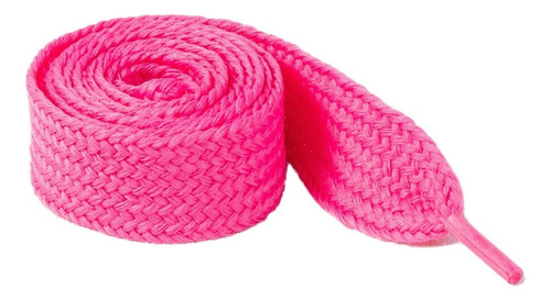 Agujetas Planas 2 Cm Ancho Para Tenis Largo: 1.20 Cm Colores Color Rosa Chicle