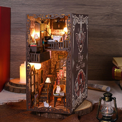 Kits De Libros Diy, Rompecabezas De Madera 3d Con Luz,