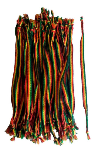 Pulseira Atacado Reggae Bob Marley Jamaica - 20 Unidades Comprimento 18 Cm Diâmetro 1 Cm