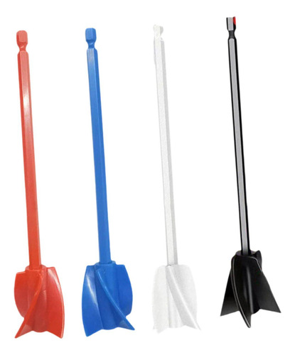 3 X 4 Uds Paletas Mezcladoras Agitadores De Pintura Multi