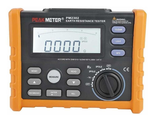 Probador Resistencia Tierra Megohmimetro 0 4k Ohmio 100 Kit