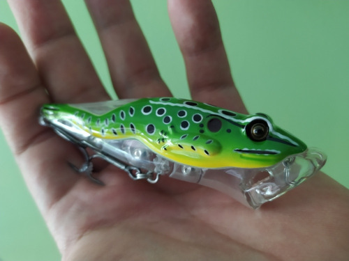 Imagen 4 de 6 de Rana Popper Currican Para Superficie Lure Señuelo