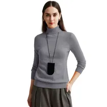 Comprar Suéter De Mujer De Punto De Cuello Alto Sueter Tejido
