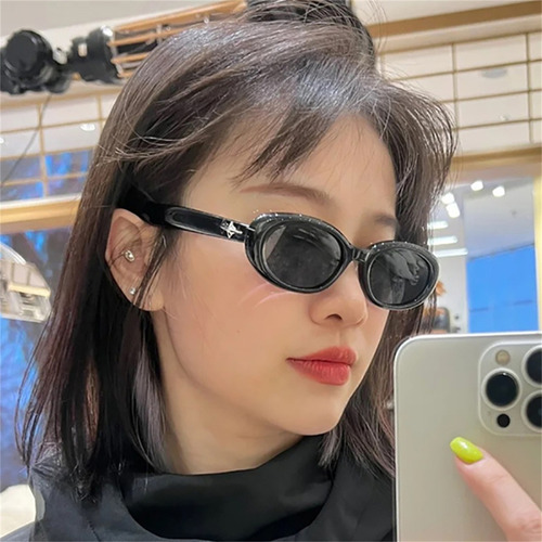 (g)sunglasses Lovely Small Oval Shape Frame For Woman Girlfr