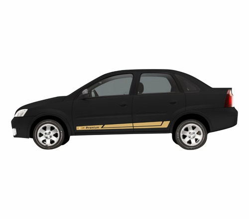 Faixa Lateral Corsa Premium Adesivo Chevrolet Par  Cs0304