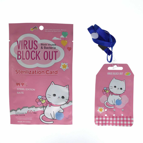 Imagen 8 de 8 de Tarjeta Sanitizante Infantil Virusblockout Niños 60dias 10pz