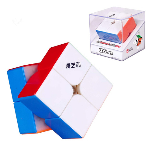 Qiyi Ms Rubik's Cube 2x2 Ms Stickerless Speedcubing