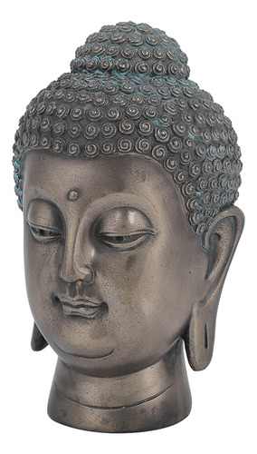 Estatua De Cabeza De Buda De Resina, Adorno Budista