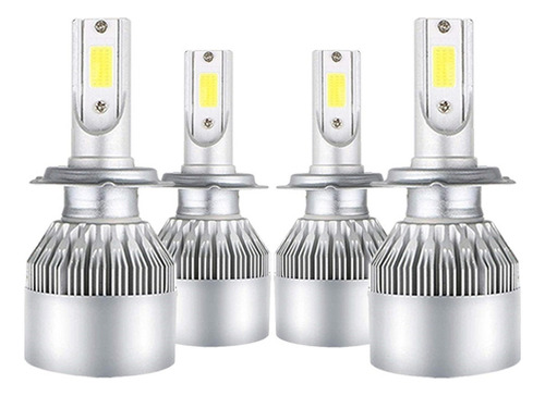 H7 Blanco Kit Faros Led Luz Alta Y Baja For Audi