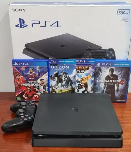 Playstation 4 Fat Usado 500gb PS4 com Controle e Jogo GTA 5