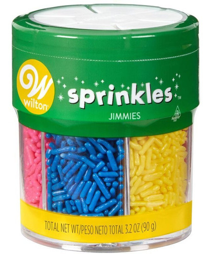 Sprinkles Jimmies Surtido Colores Brillantes Wilton