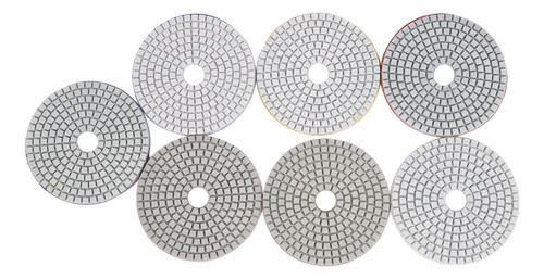 Juego De 48 Almohadillas De Pulido De Diamante De 4 Pulgadas
