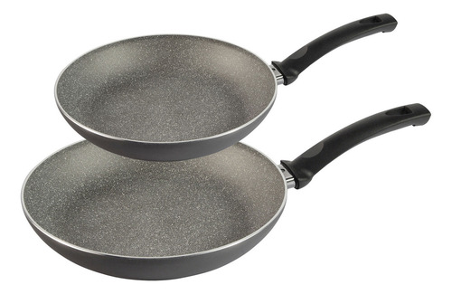 Set De Sartenes Ballarini De Aluminio Antiadherente 24 Cm Color Negro