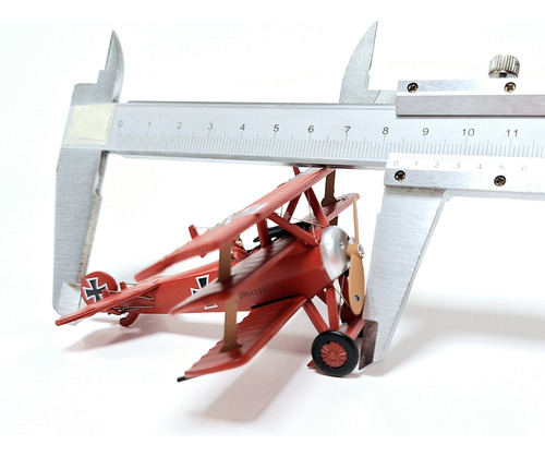 Miniatura Diecast 1/72, Avión Fokker Dr1 Barón Rojo