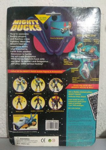 Mighty Ducks Duke L'orange Figura Bootleg (Usado)