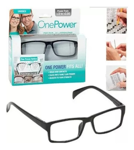 2x Lentes De Lectura Multifocal One Power Rango 0.5- 2.50 Tv