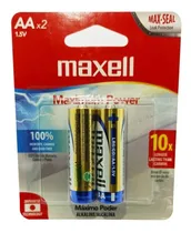 Comprar Blister Par Baterias  Pilas Alcalinas Aa Maxell 1,5v Maximum