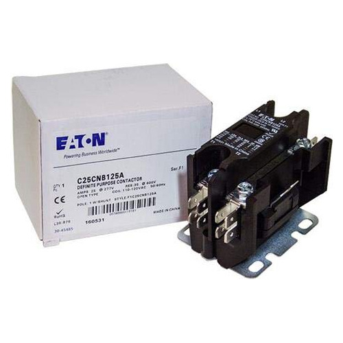 Eaton Control Automation C25cnb125a Contactor; Dp; 1 Polo W
