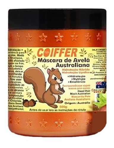 Imagem 1 de 4 de Máscara Capilar Avelã Australiana Coiffer 500g