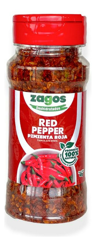 Zagos - Pimiento Rojo Deshidratado Producto 100% Natural, Pi