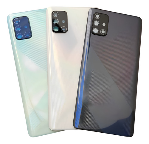 Tampa Traseira Fundo Para Galaxy A71 Sm-a715 Com Lente
