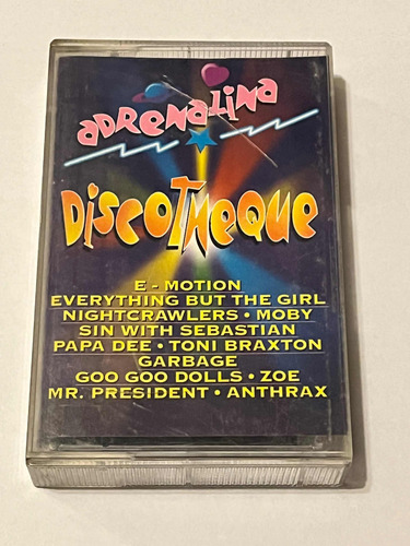 Cassette Música Teleserie Adrenalina / Discotheque