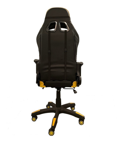 Silla Pc Gamer 06 Amarilla 2 Almohadones/apoyapies 6 Cuotas