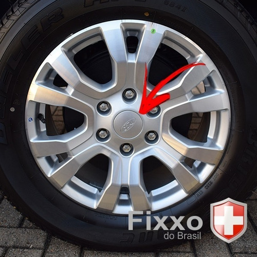 Imagem 2 de 6 de 4 Calotinhas Miolo Tampa Roda Ford Ranger Prata Xl Xls Xlt