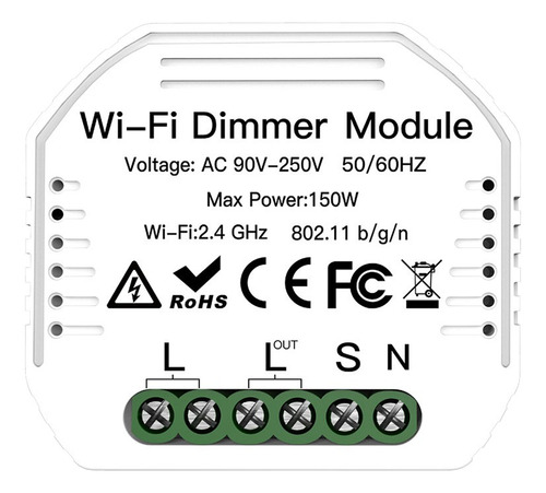 Módulo Dimmer Wifi 90-250v Dimmer Smart Light Switch