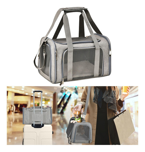 Mochila De Pvc Gris Claro Un Gris Gris Claro Gris Claro