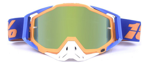 Goggles Moto Marco Amarillo Verde Nariz Roja 68